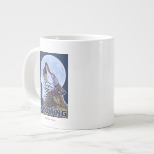 Tasse Géante Loup gris HowlingWyoming