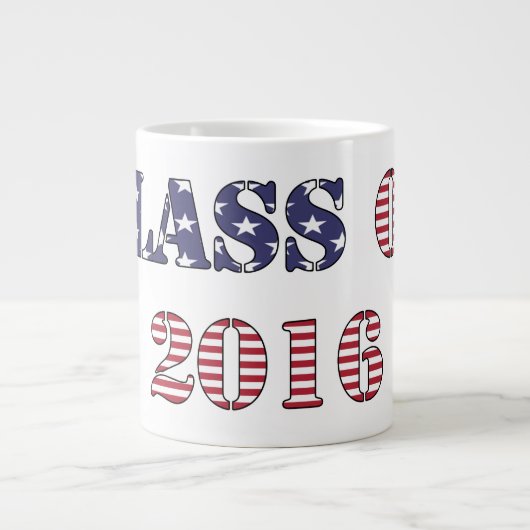 Tasse Géante Lycée de classe de 2016 (Devant)