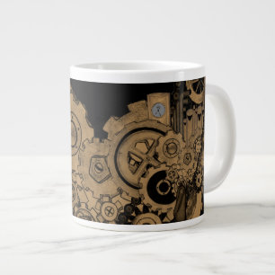 Tasse Géante Machines de Steampunk (cuivre)