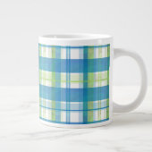 Tasse Géante Madras Plaid Green et Blue (Droite)