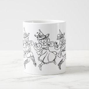 Tasse Géante Magicien d'Oz vintage, Munchkins dansants mignons 