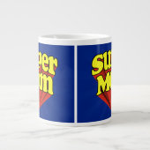 Tasse Géante Maman superbe rouge/jaune/jour de mère bleu de (Devant)