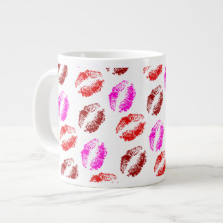 Tasse Géante Marque douce de lèvres de baiser