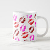 Tasse Géante Marque douce de lèvres de baiser (Droite)