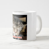 Tasse Géante Matins blessés avec le "capitaine" le FIV+ Chat (Devant droit)