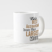 Tasse Géante Meilleur Comptable Amusant Citation Comptable Big  (Devant droit)