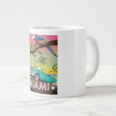 Tasse Géante Miami vintage retro (Devant droit)