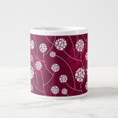 Tasse Géante Modèle floral Abstrait (Devant)