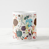 Tasse Géante Modèle floral rétro 2 (Devant)