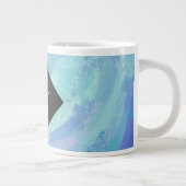 Tasse Géante Monogramme bleu glacier (Droite)