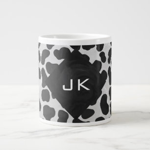 Tasse Géante Monographie dalmate noir et blanc