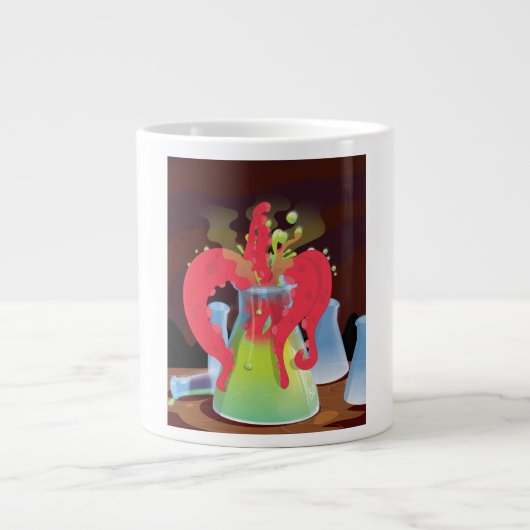 Tasse Géante Monstre de fiole d'expérimentation scientifique (Devant)