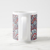 Tasse Géante Motif à doodle floral Paisley (Dos)