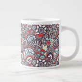 Tasse Géante Motif à doodle floral Paisley (Droite)