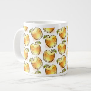 Tasse Géante Motif à la pomme jaune
