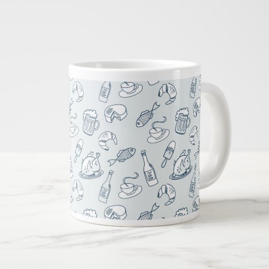 Tasse Géante Motif alimentaire 2 (Devant droit)