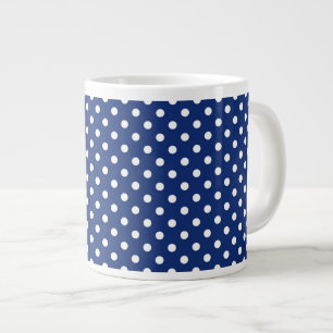 Tasse Géante Motif aux pois blancs