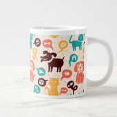Tasse Géante Motif avec les chats et les chiens drôles (Droite)