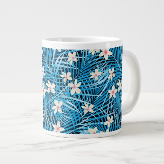Tasse Géante Motif bleu de palmettes (Devant droit)
