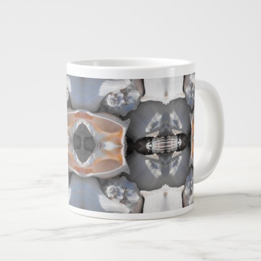 Tasse Géante Motif Coquillage (Devant droit)