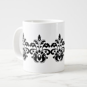 Tasse Géante Motif damassé victorien antique