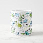 Tasse Géante motif de arrière - plan des enfants (Devant)