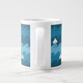 Tasse Géante Motif de bateaux à papier (Dos)