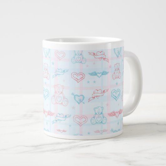 Tasse Géante motif de bébé avec l'ours de nounours (Devant droit)