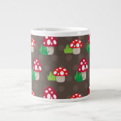 Tasse Géante motif de champignons (Devant)