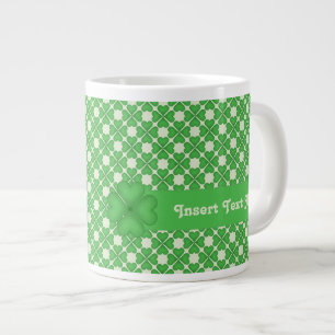 Tasse Géante Motif de cœurs de trèfle à quatre feuilles personn