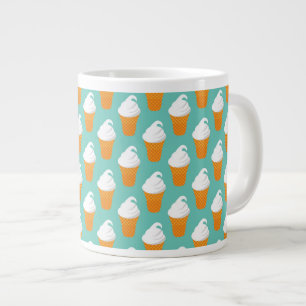 Tasse Géante Motif de cône de glace vanille