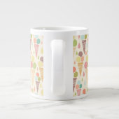 Tasse Géante Motif de cornets de crème glacée (Dos)