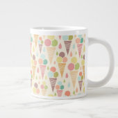 Tasse Géante Motif de cornets de crème glacée (Droite)