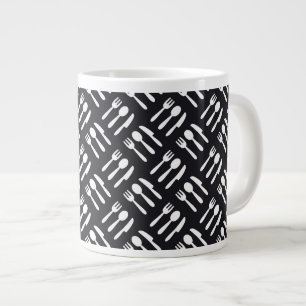 Tasse Géante motif de couteau à cuillère à fourche