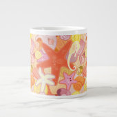 Tasse Géante Motif de créature maritime Pastel (Devant)