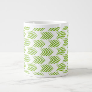 Tasse Géante Motif de flèche Tribal verte
