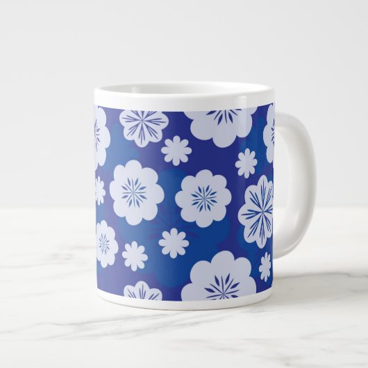 Tasse Géante motif de fleur (Devant droit)