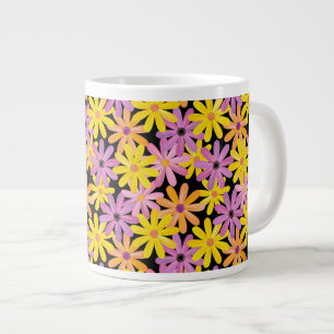 Tasse Géante Motif de fleurs de Gerbera, arrière - plan