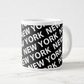 Tasse Géante Motif de New York White (Devant droit)