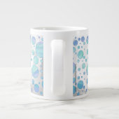 Tasse Géante Motif de point Polka bleu Glacier (Dos)