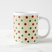 Tasse Géante Motif de points de Noël (Droite)