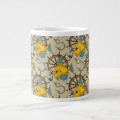 Tasse Géante Motif de poisson du capitaine de la mer (Devant)