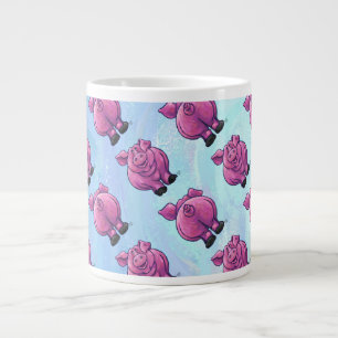Tasse Géante Motif de porc de têtes et de queues
