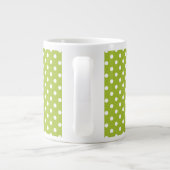 Tasse Géante motif de printemps avec pois blancs (Dos)