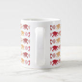 Tasse Géante Motif des singes rouges (Dos)