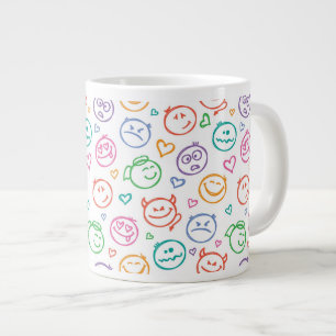 Tasse Géante motif des sourires