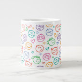 Tasse Géante motif des sourires (Devant)