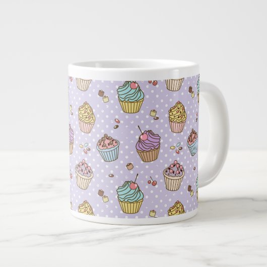 Tasse Géante Motif des sucreries rétro (Devant droit)