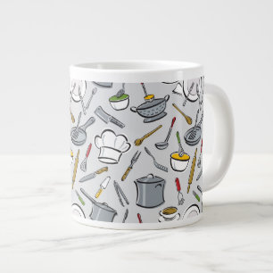 Tasse Géante Motif d'outils de cuisine