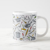 Tasse Géante Motif d'outils de cuisine (Droite)